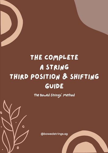 Violin A String Third Position and Shifting Exercises cover